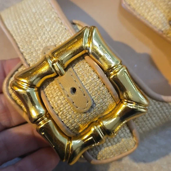 SCHUTZ Enola Sporty Natural Tan Buckle Sandals - Picture 3 of 13